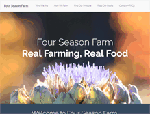Tablet Screenshot of fourseasonfarm.com
